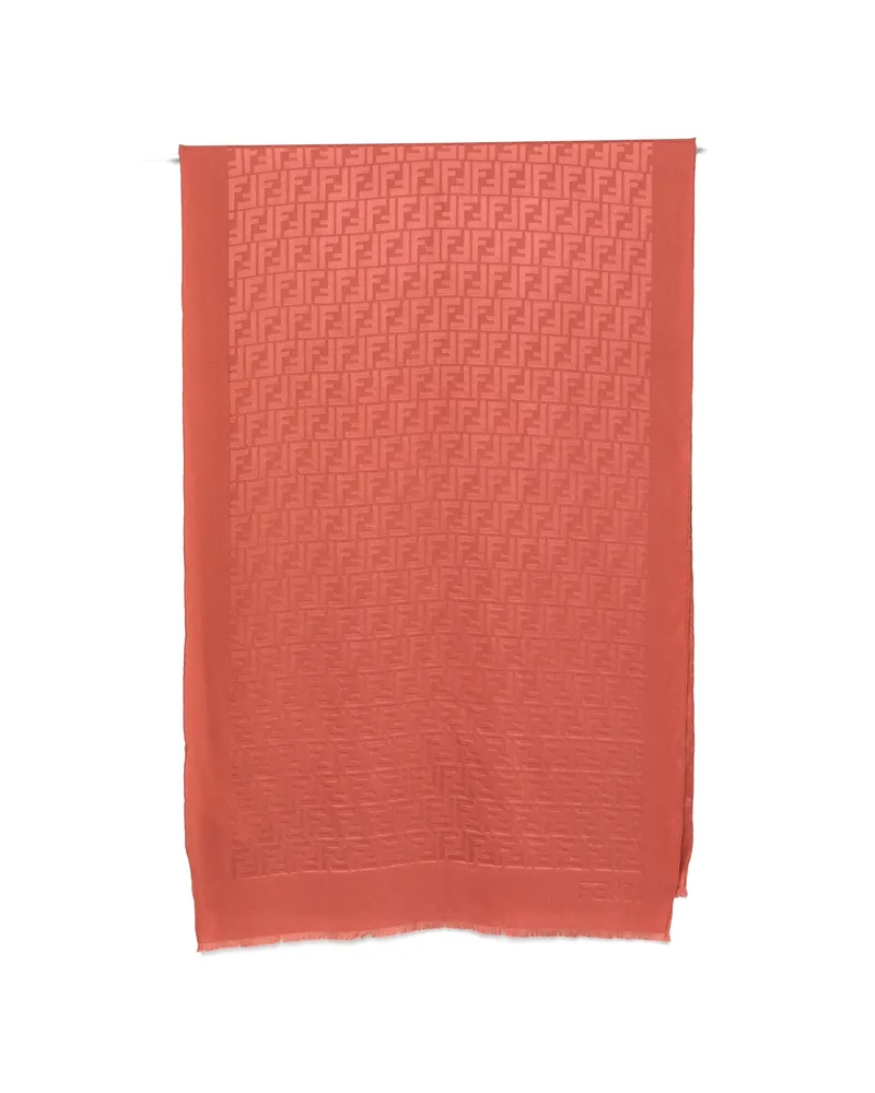 Fendi FF Motif Scarf Orange