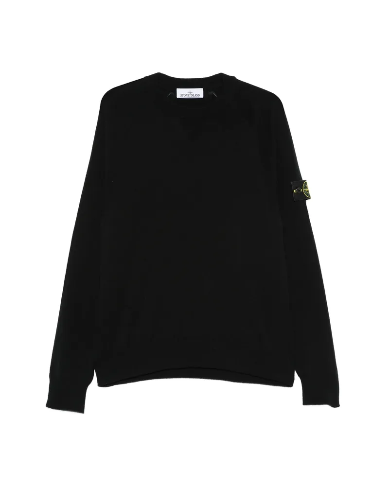 Stone Island Raglan-sleeves Sweater Black