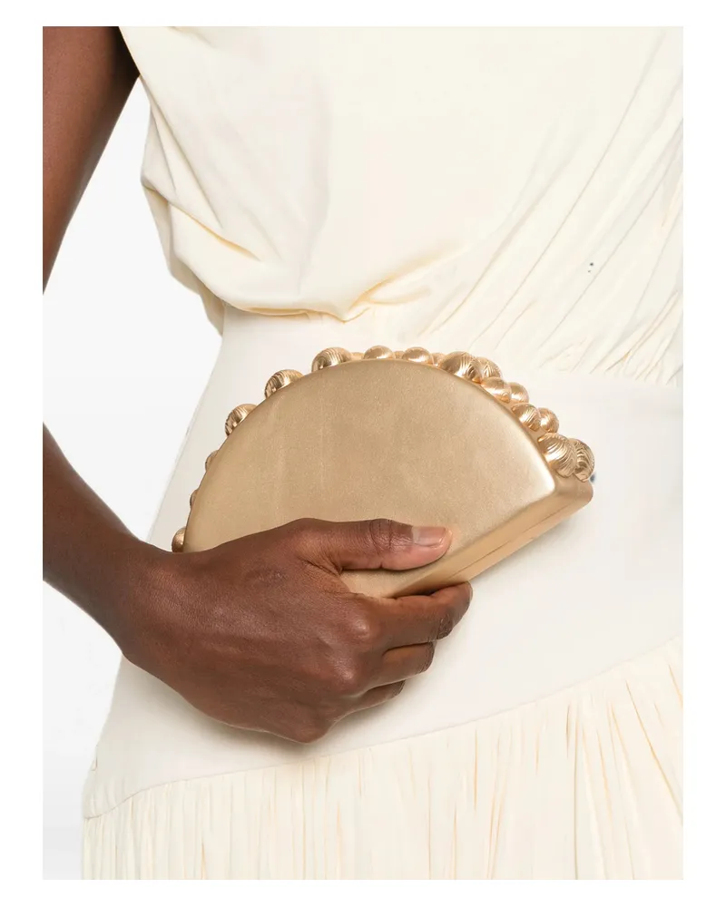 Cult Gaia Gili Clutch Bag Gold