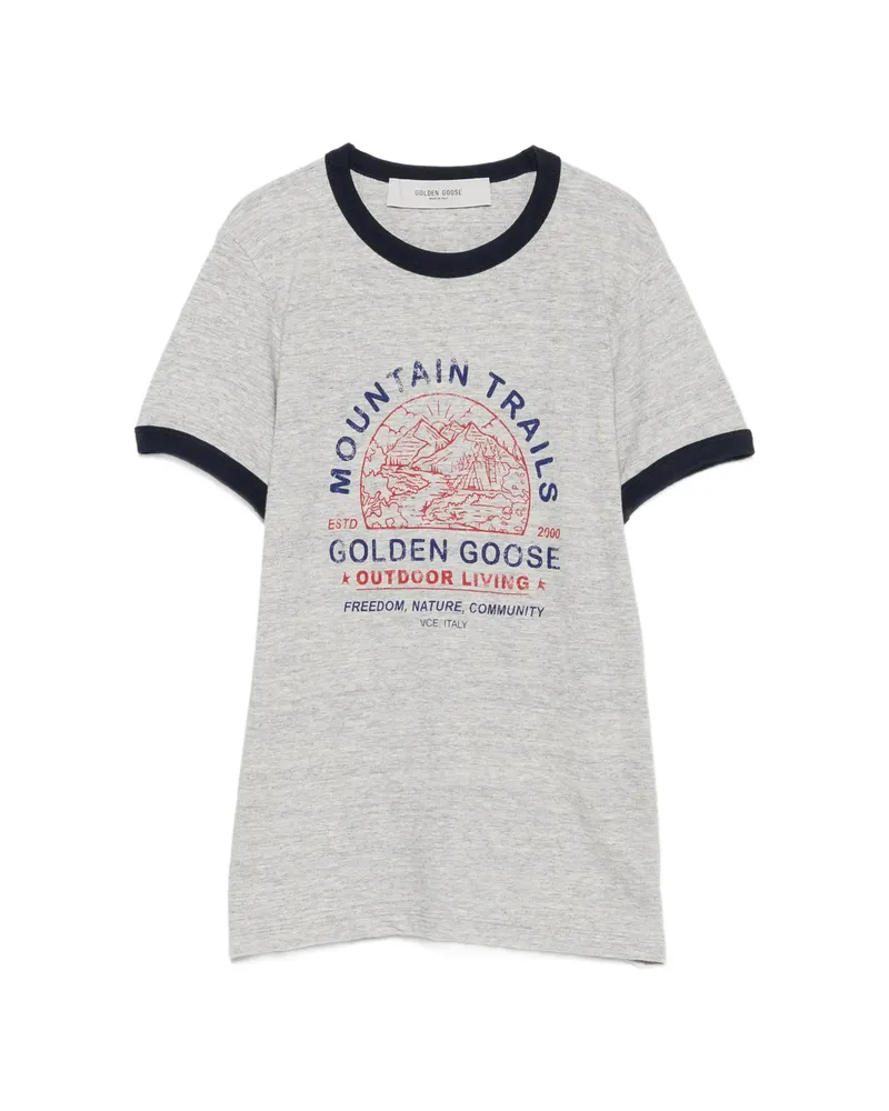 Golden Goose Crew Neck Short-sleeve T-shirt Grey