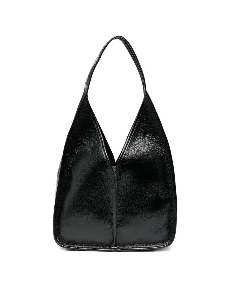 HEREU Calella Hobo Top Handle Shoulder Bag Black