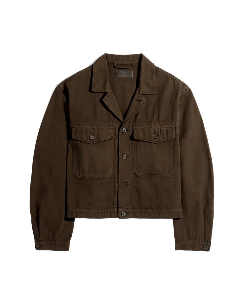 Christophe Lemaire Flap-pocket Trucker Jacket Brown