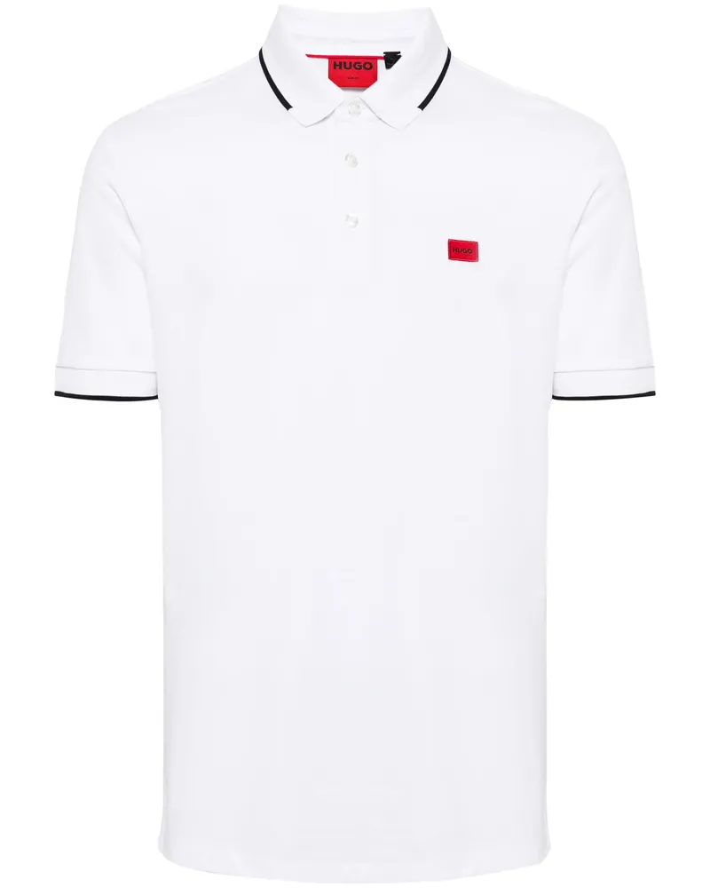 HUGO BOSS Deresino Cotton Polo Shirt White