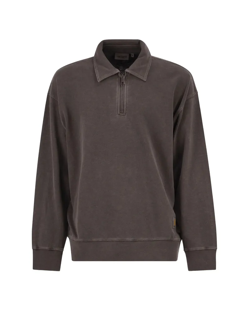 Carhartt WIP Harper Faded Half-zip Sweater Brown
