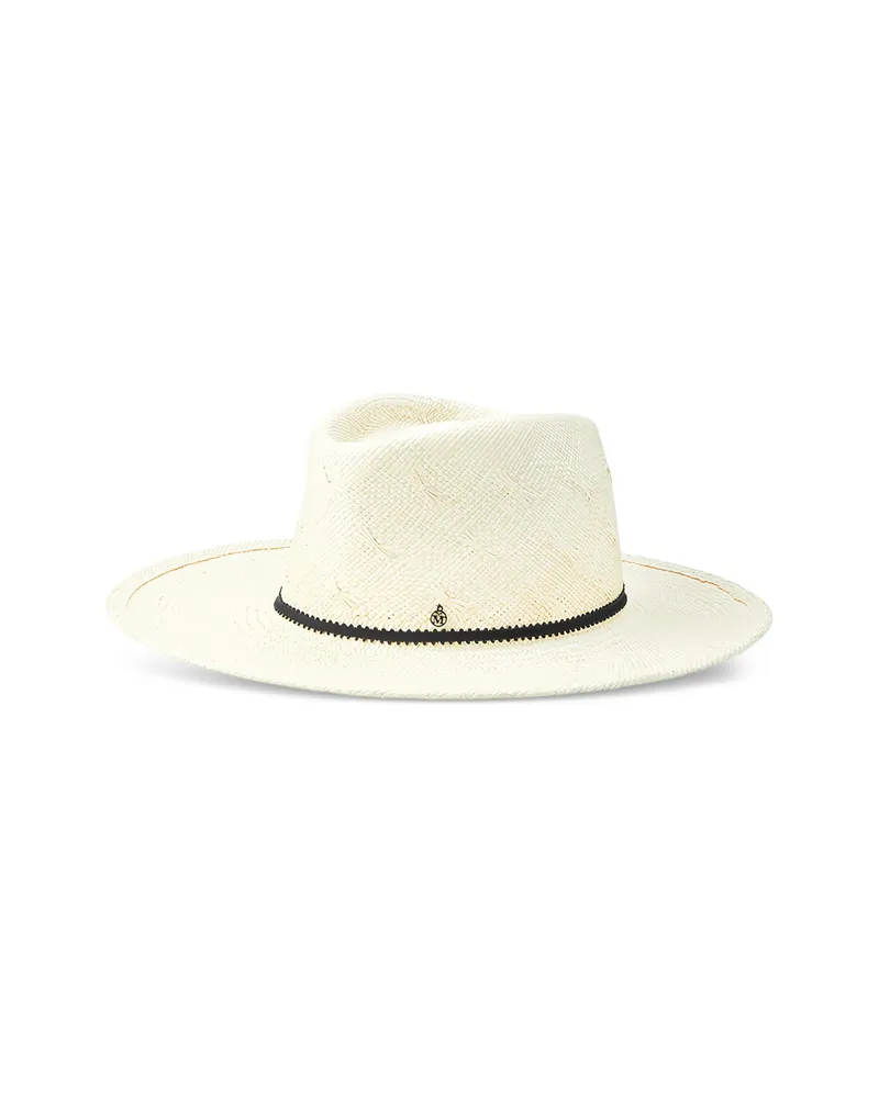 Maison Michel Mimi Ribbon-detailed Hat Neutrals