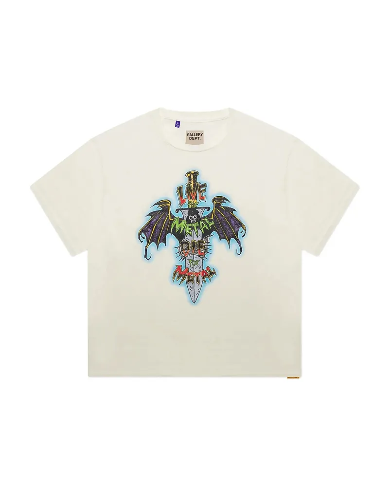 GALLERY DEPT. Live For Metal Cotton T-shirt White