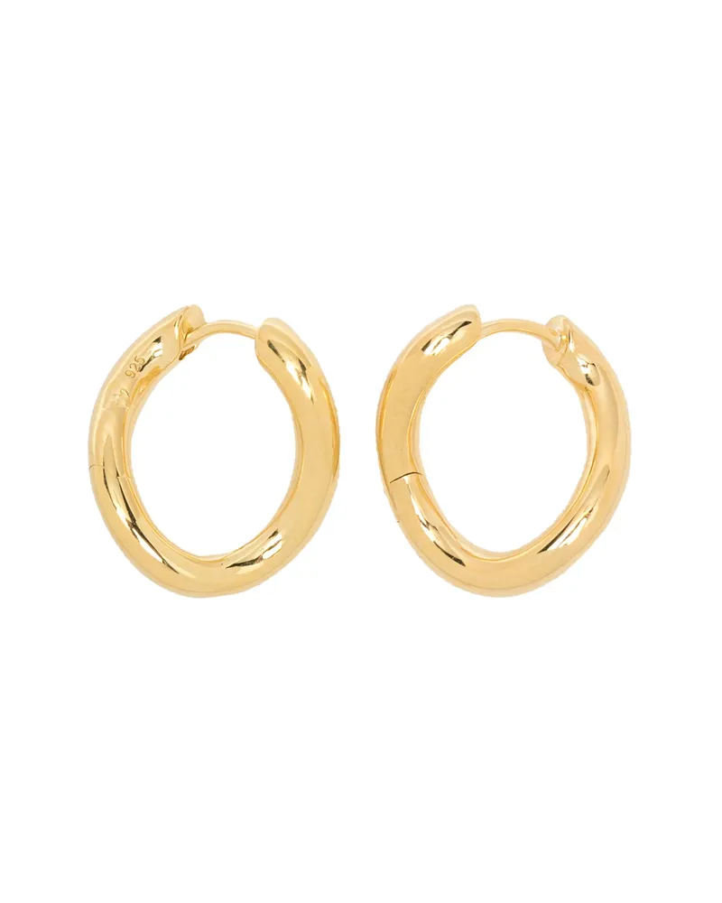 Tom Wood River Twisted-hoop Earrings Gold