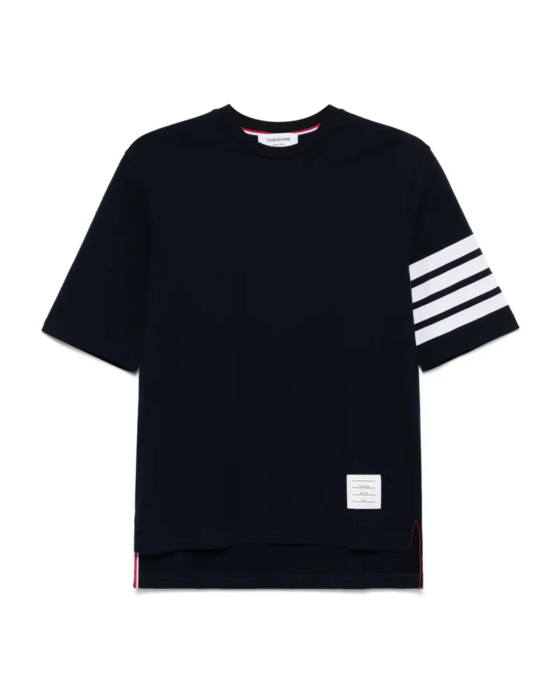 Thom Browne Jersey 4-Bar Short Sleeve T-shirt Blue