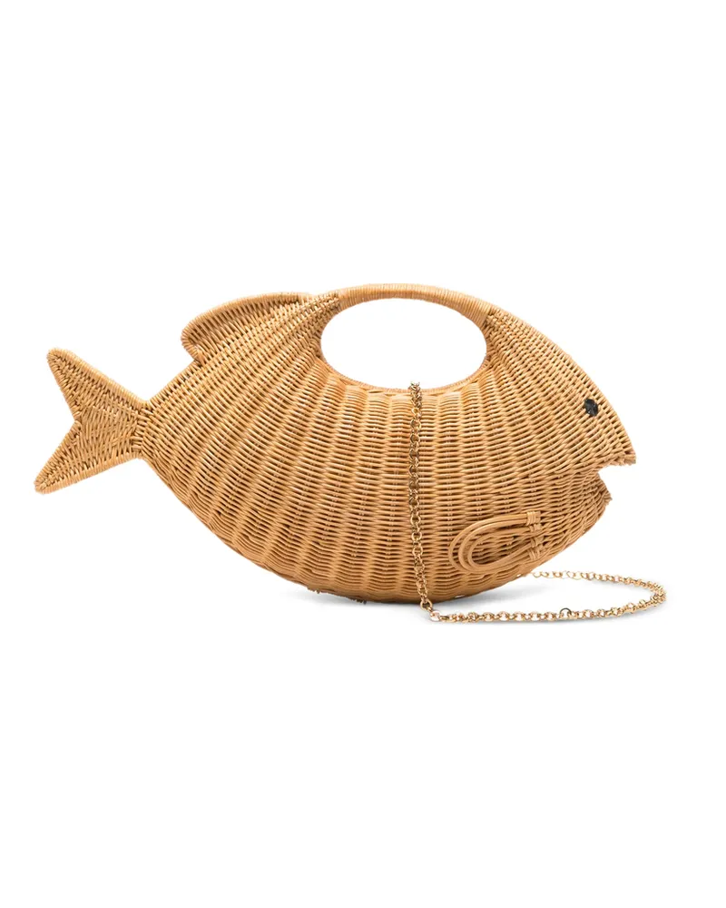 Serpui Daniel Fish Tote Bag Neutrals