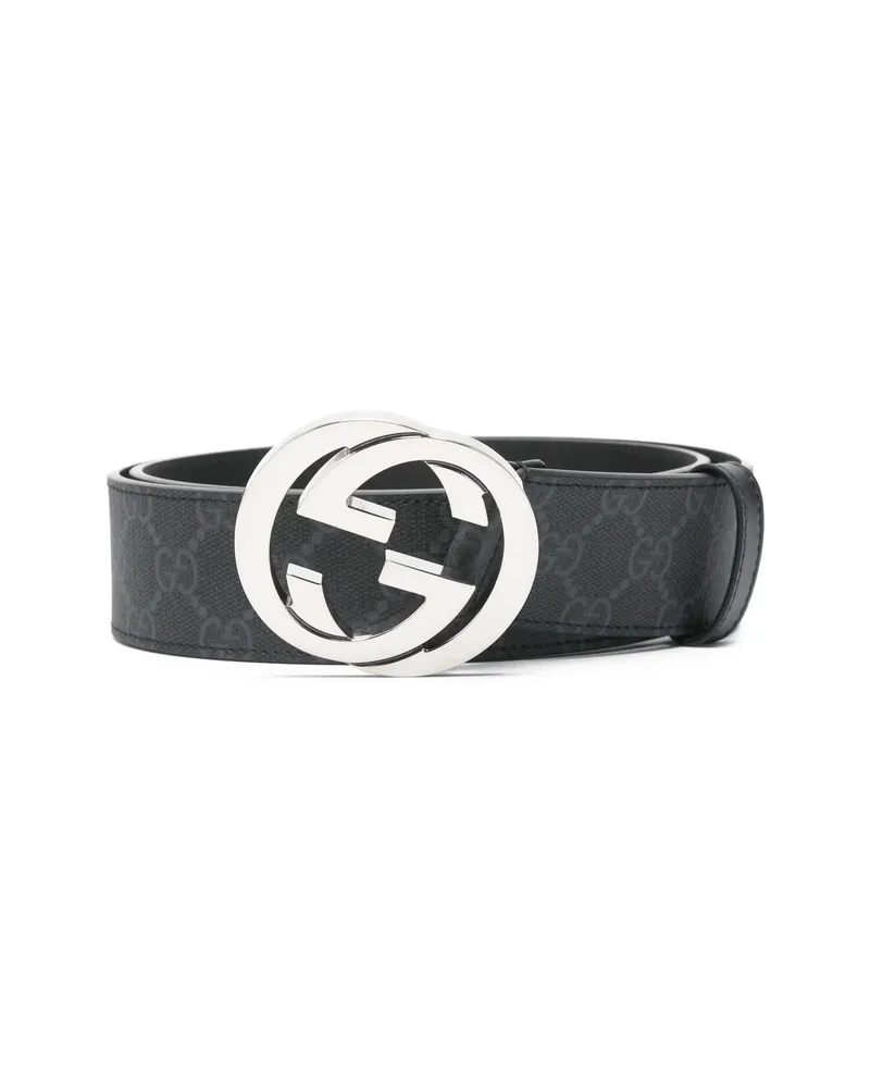 Gucci GG Supreme Canvas Belt Black