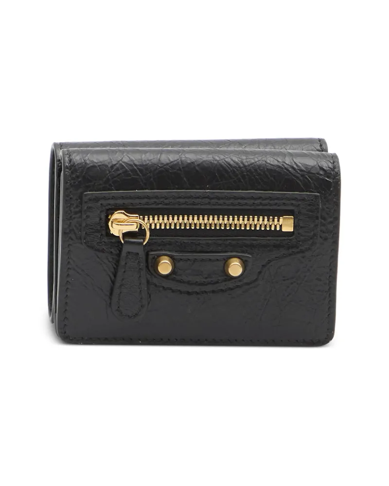 Balenciaga Mini City Zip Wallet Black