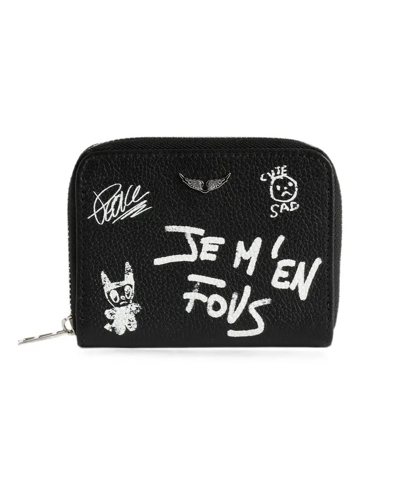 Zadig & Voltaire Mini ZV Arty Tag Wallet Black