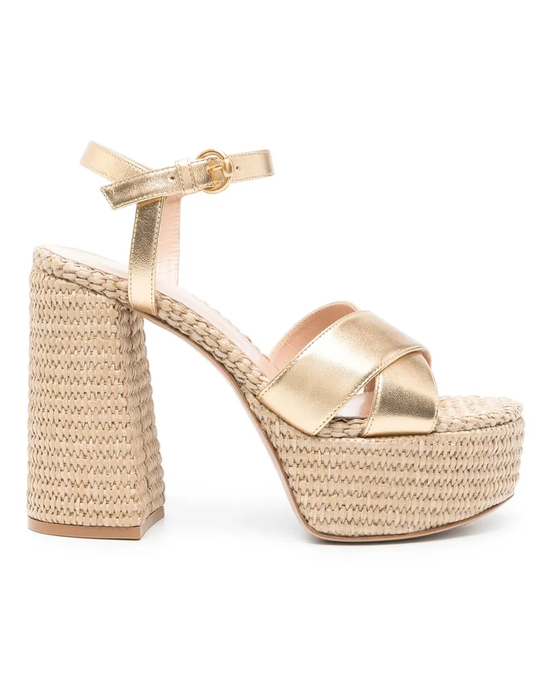 Gianvito Rossi 110mm Bebe Sandals Neutrals