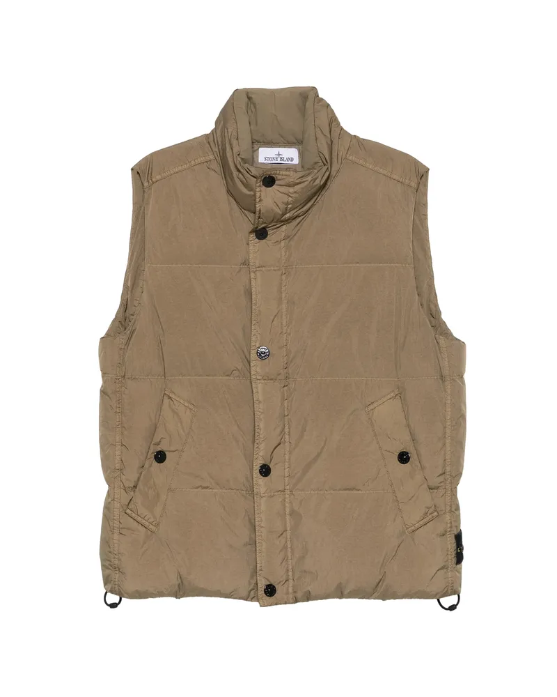 Stone Island Padded Gilet Brown