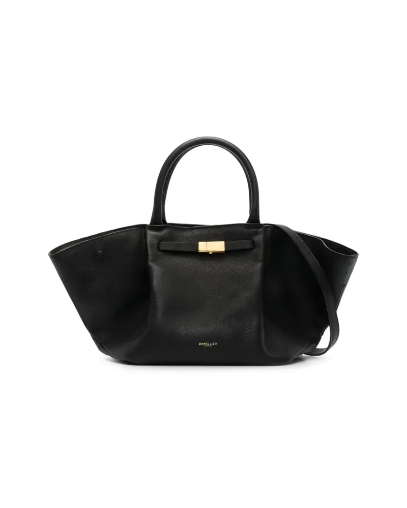 DeMELLIER Oversized Leather Tote Bag Black
