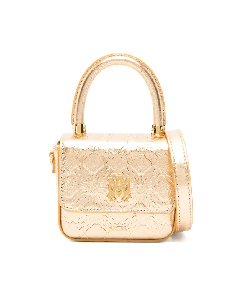 Amiri Nano MA Quad Mini Bag Gold