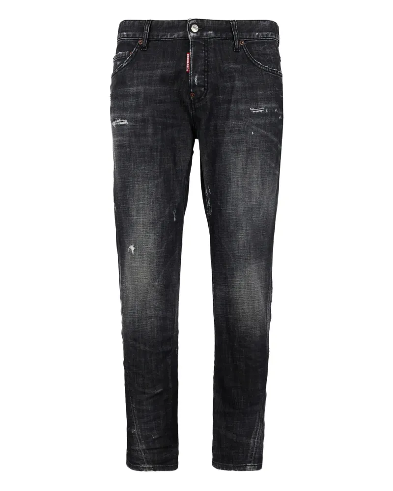 Dsquared2 Fog Wash Slim Twist Jeans Black