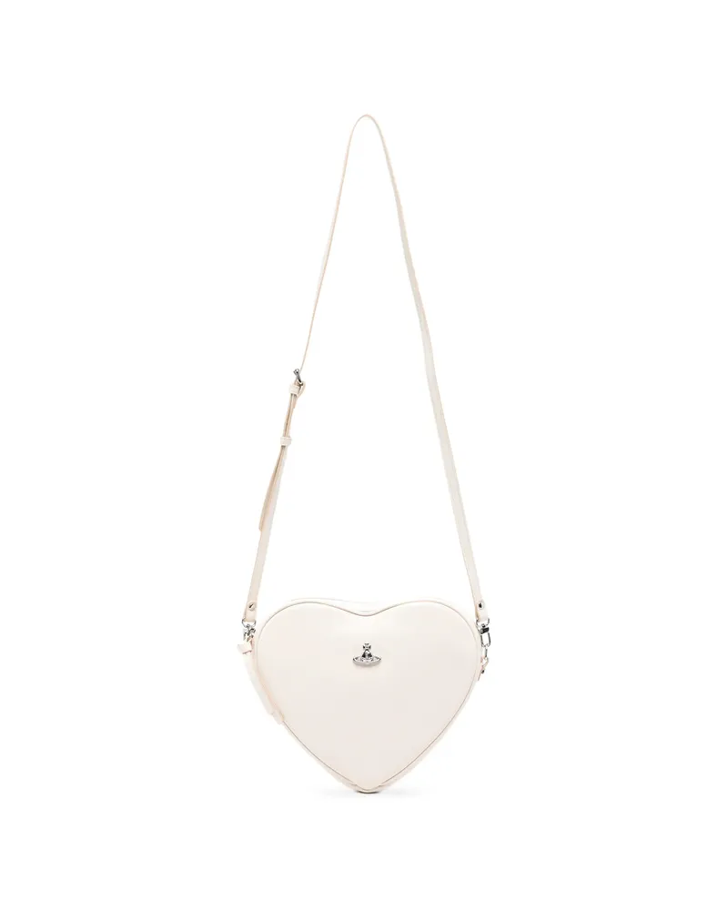 Vivienne Westwood Alexa Heart Crossbody Bag White