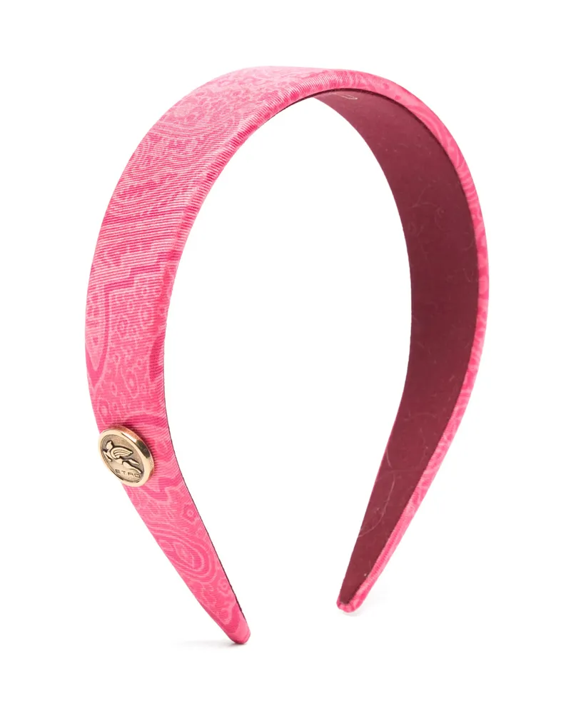Etro Paisley Button Hair Accessory Pink