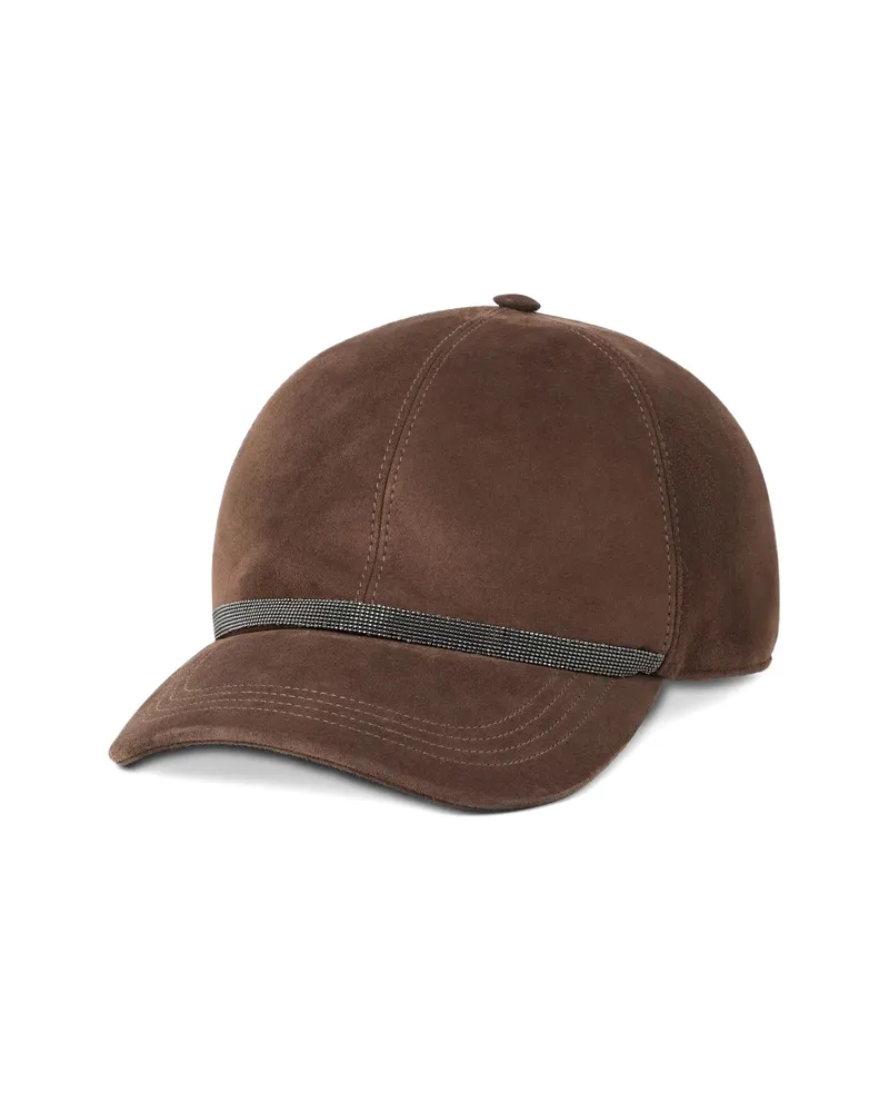 Brunello Cucinelli Monili-chain Baseball Cap Brown