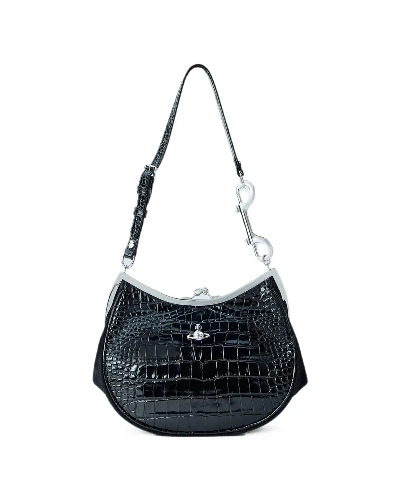 Vivienne Westwood Leather Clutch Bag Black