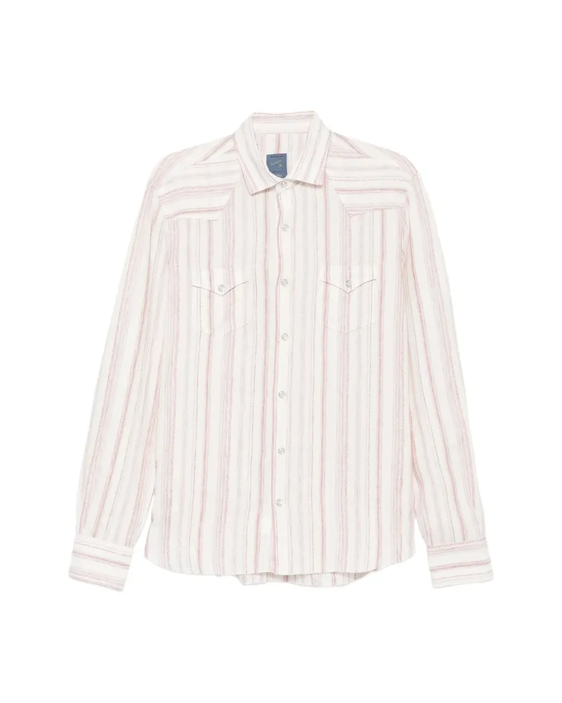 BARBA Striped Pocket Shirt Neutrals