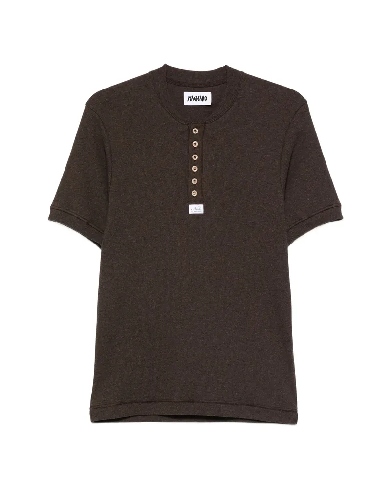 Magliano Button-placket T-shirt Brown