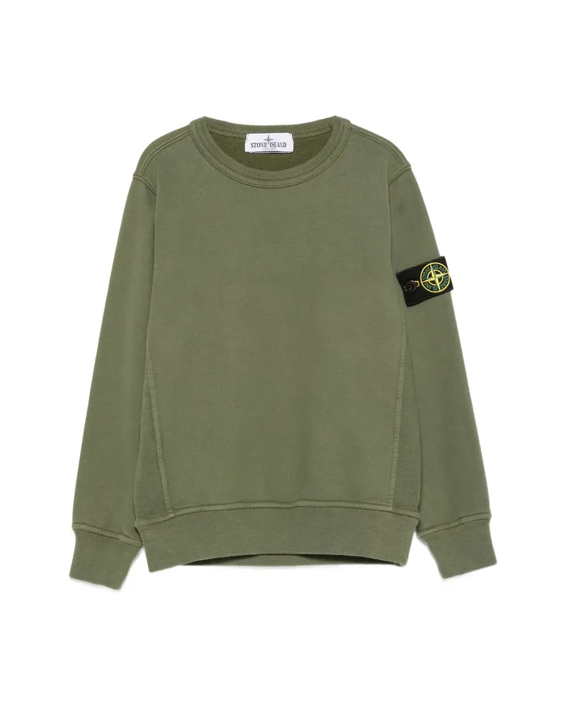 Stone Island Compass-motif Sweatshirt Green