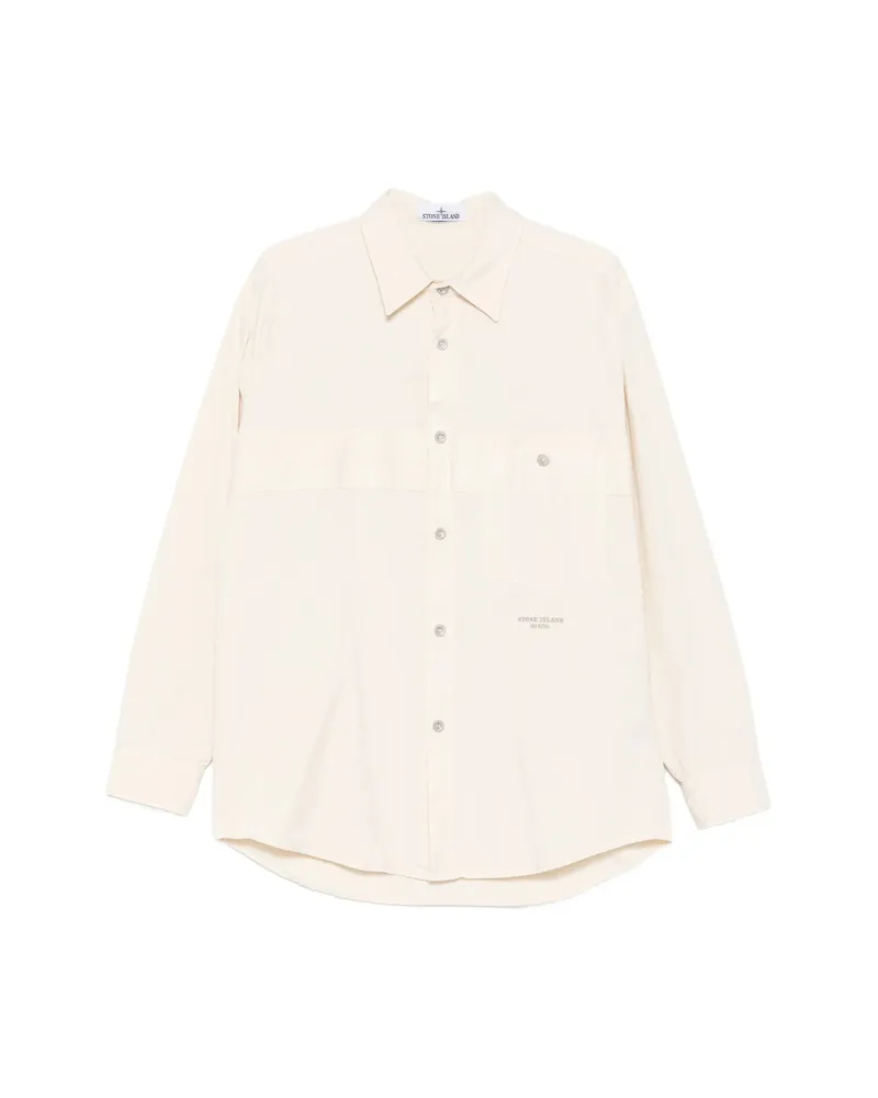 Stone Island Patch-pocket Shirt Jacket Neutrals