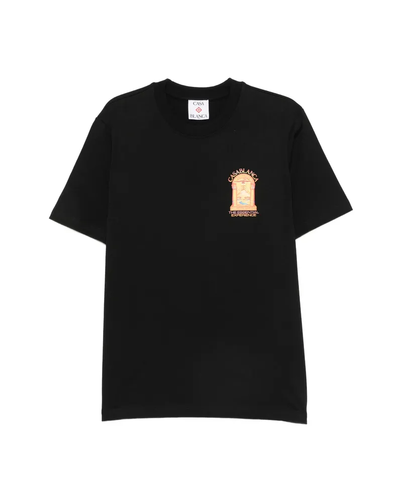 Casablanca Paris Hermons Mirage Arch Graphic-print T-shirt Black