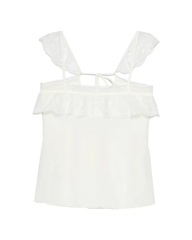 GIMAGUAS Meredith Lace-trim Top White