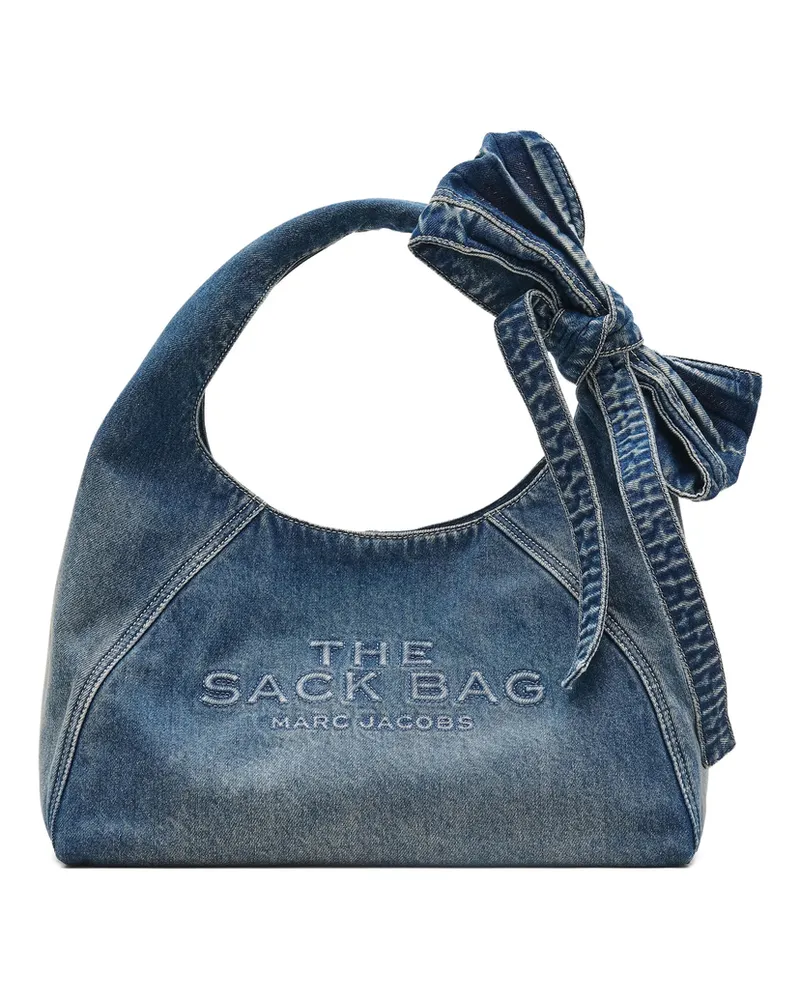 Marc Jacobs The Bow Denim Sack Bag Blue
