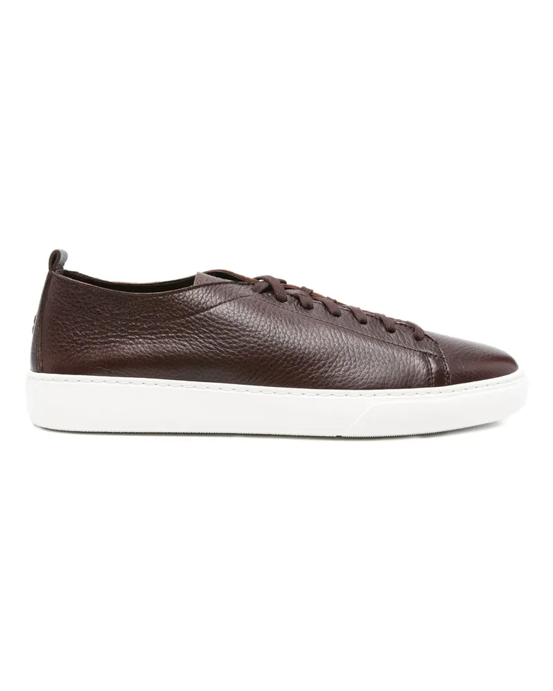 Henderson Leather Lace-up Sneakers Brown