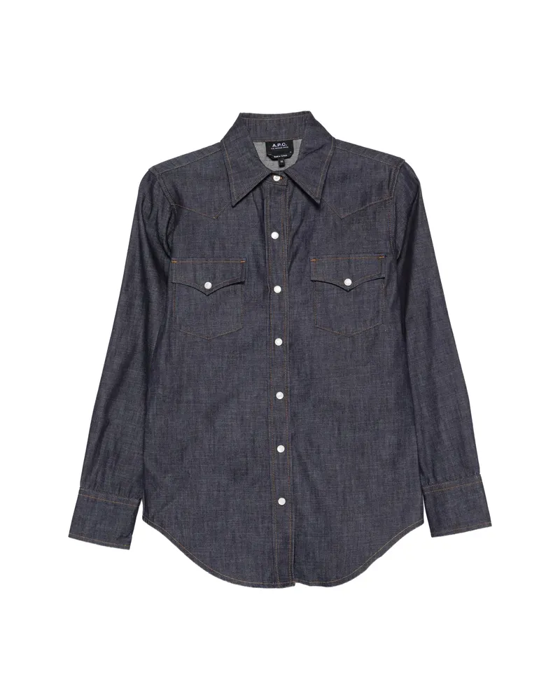 A.P.C. A. p.c. Pocket Shirt Blue