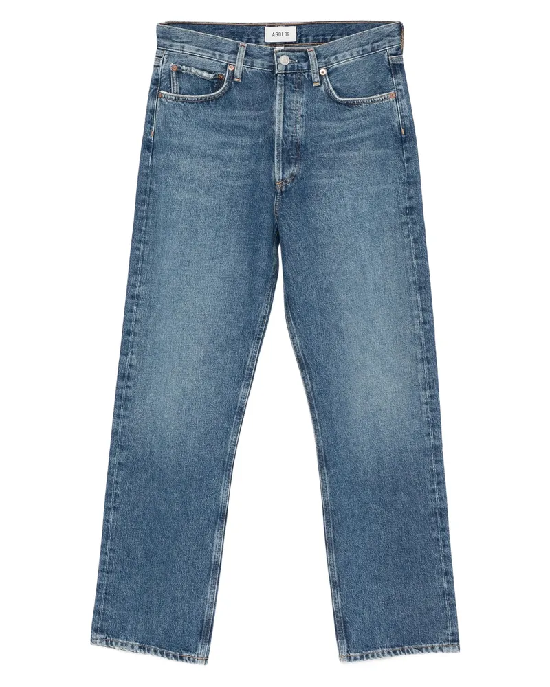 AGOLDE Whiskering-effect Jeans Blue