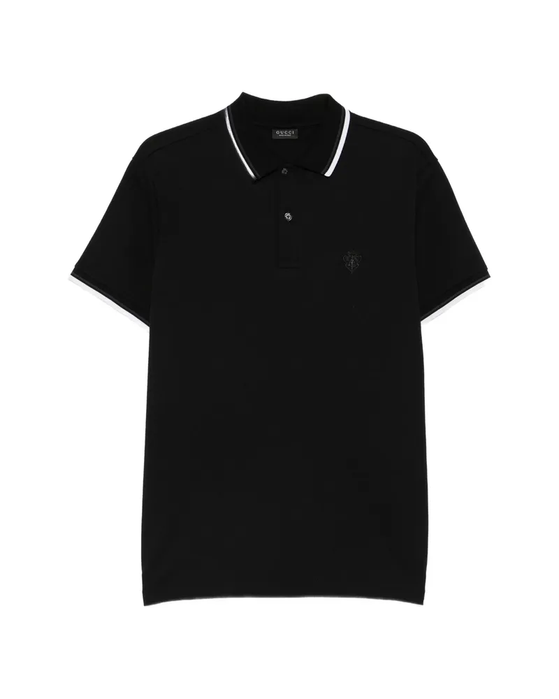 Gucci Short-sleeve Polo Shirt Black