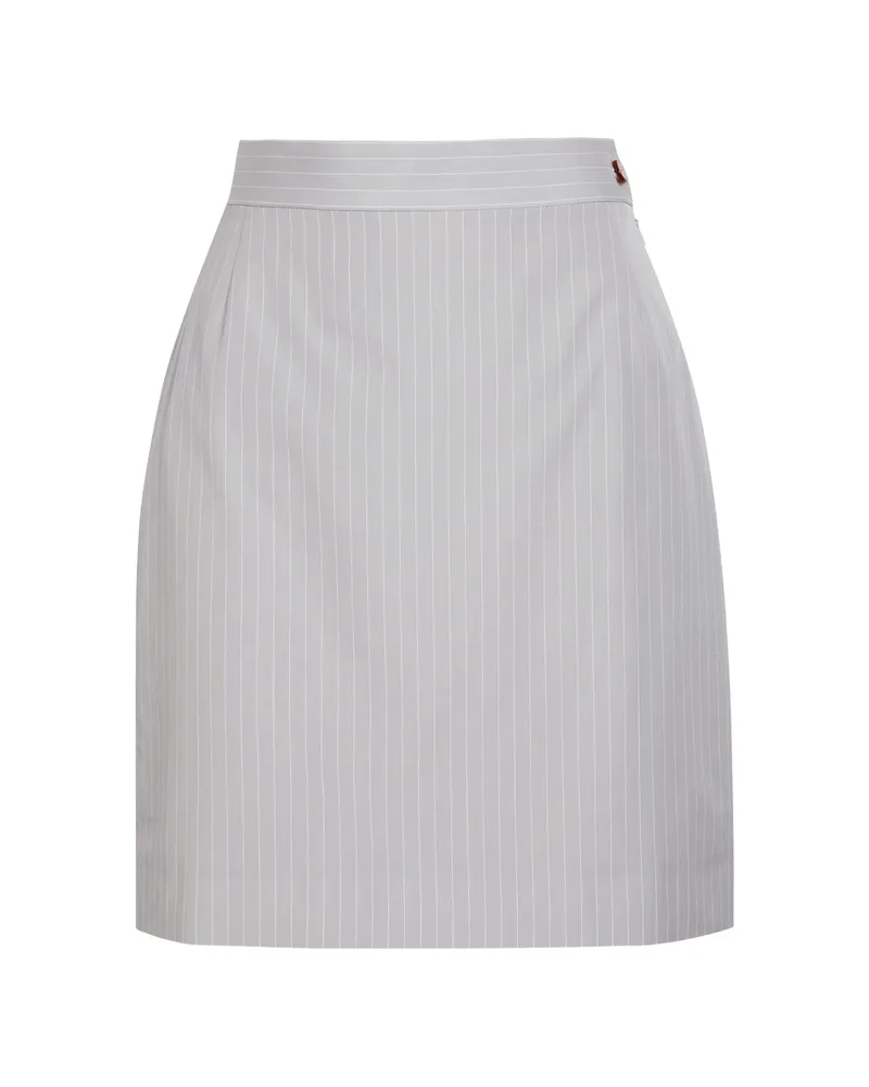 Vivienne Westwood Pinstripe Mini Skirt Grey