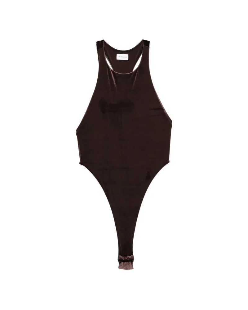 ANDAMANE Fonda Halterneck Bodysuit Brown