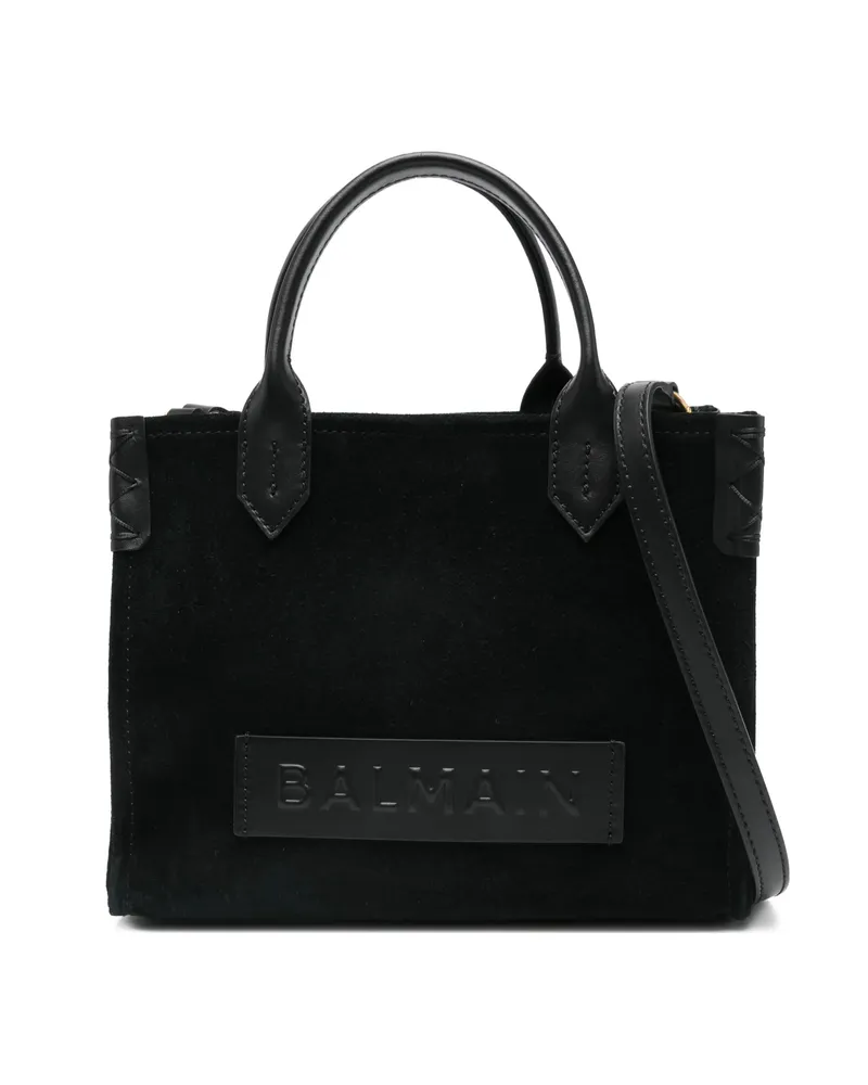 Balmain B-Army Embossed-panel Tote Bag Black