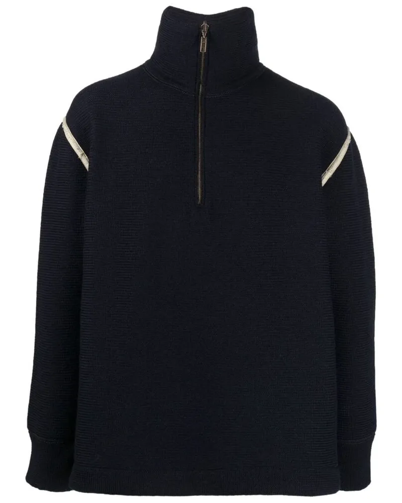 Maison Margiela Elbow-patch Sweater Blue
