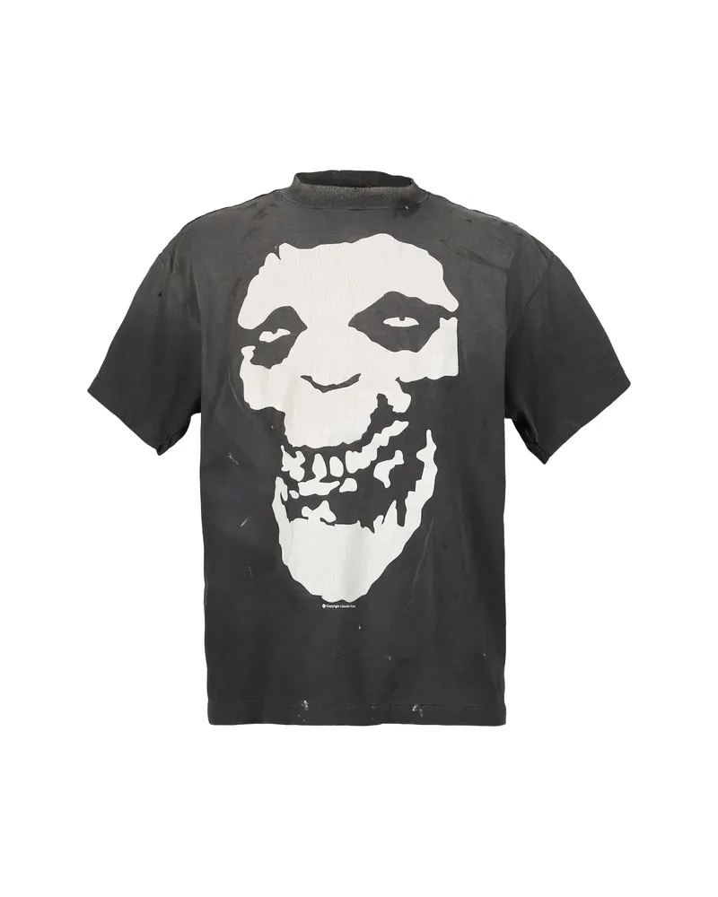 SAINT MXXXXXX Graphic Print T-shirt Grey