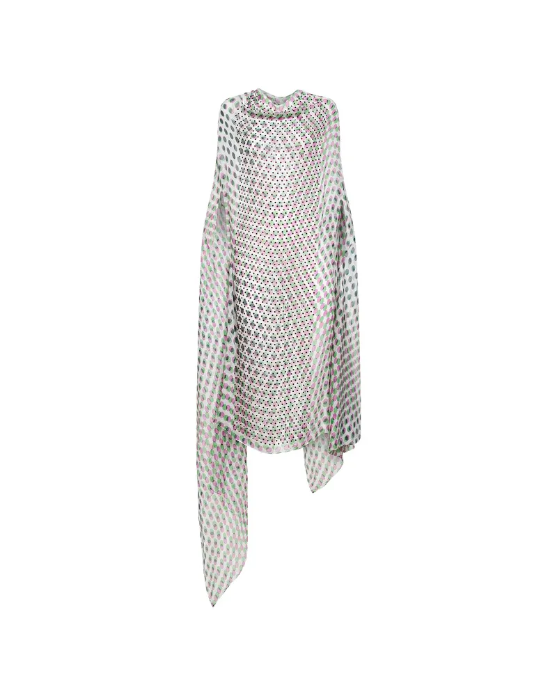 Dries van Noten Draped Polka-dot Dress White