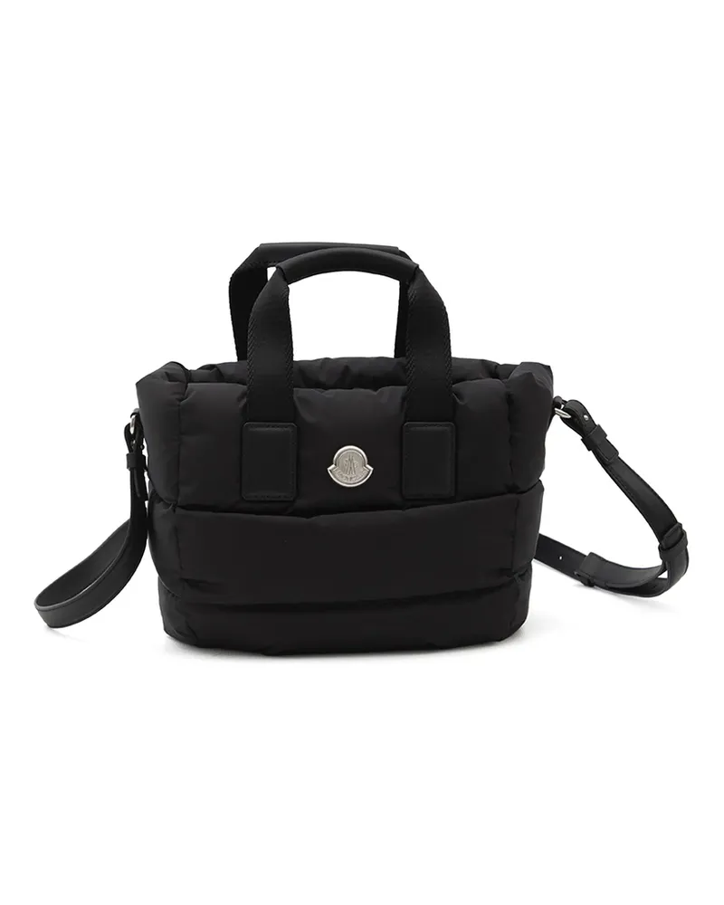 Moncler Mini Caradoc Quilted Tote Bag Black