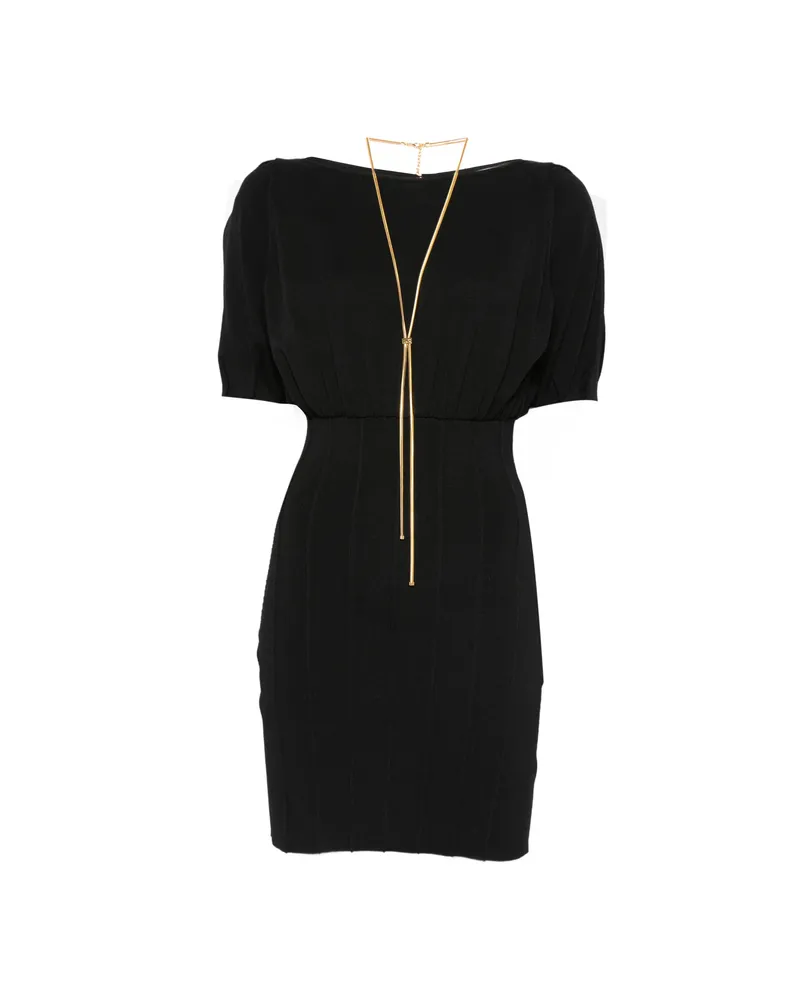 Elisabetta Franchi Open-back Mini Dress Black