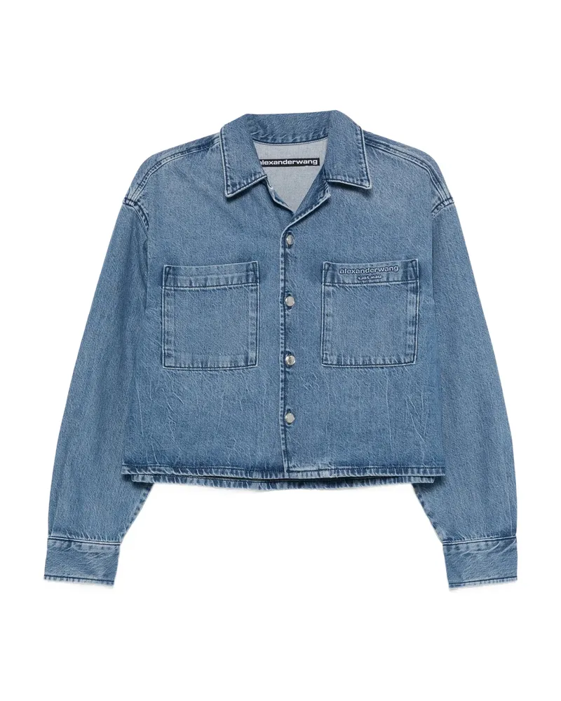 Alexander Wang Buttoned Pocket Shirt Blue