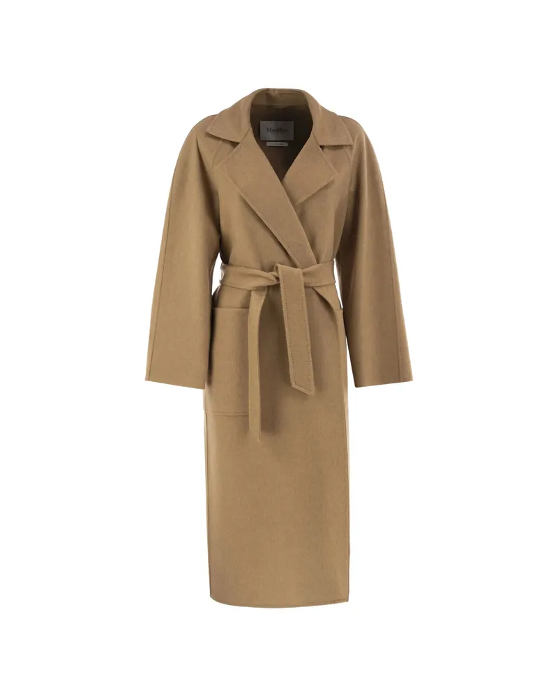 Max Mara Long Camel Robe Coat Neutrals