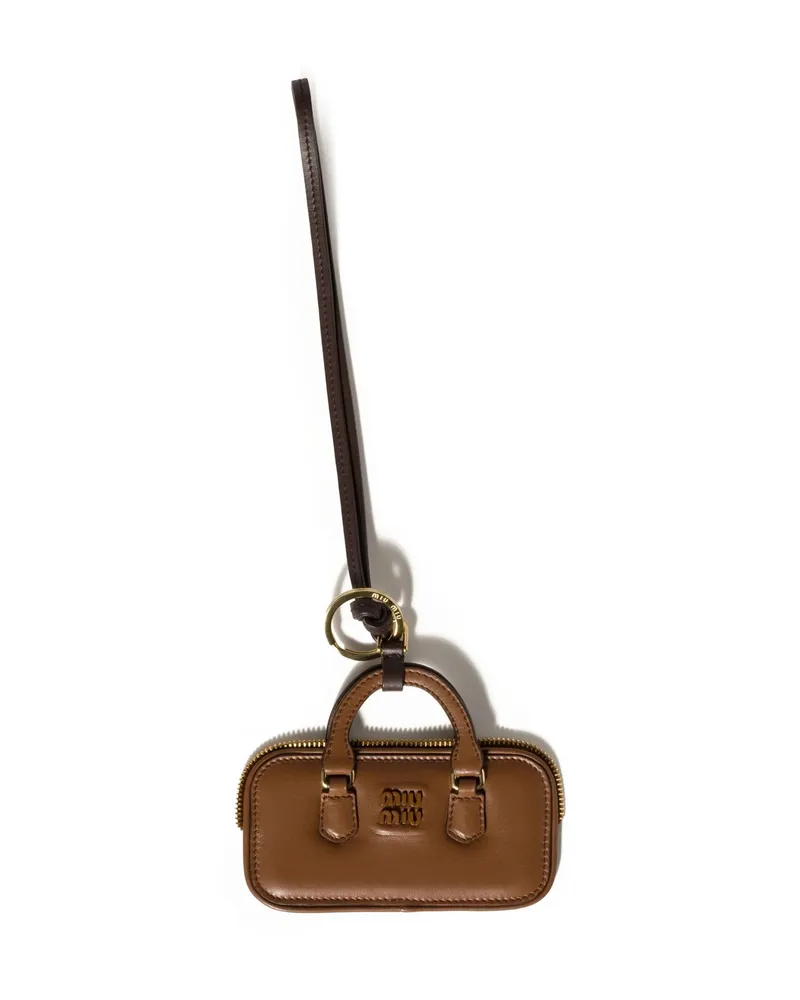 Miu Miu Mini Top Handle Bag Brown