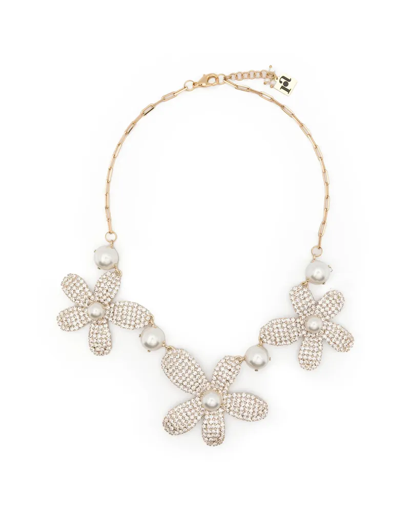 Rosantica Crystal-embellished Necklace Gold