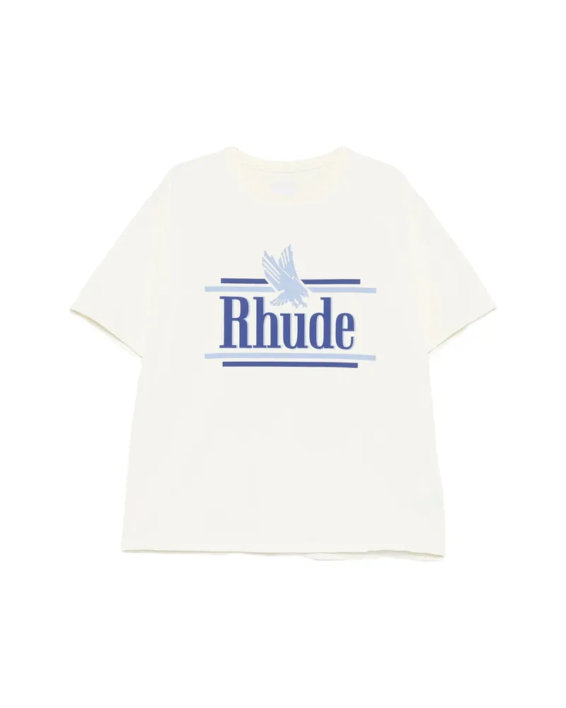 RHUDE Crew Neck T-shirts Neutrals