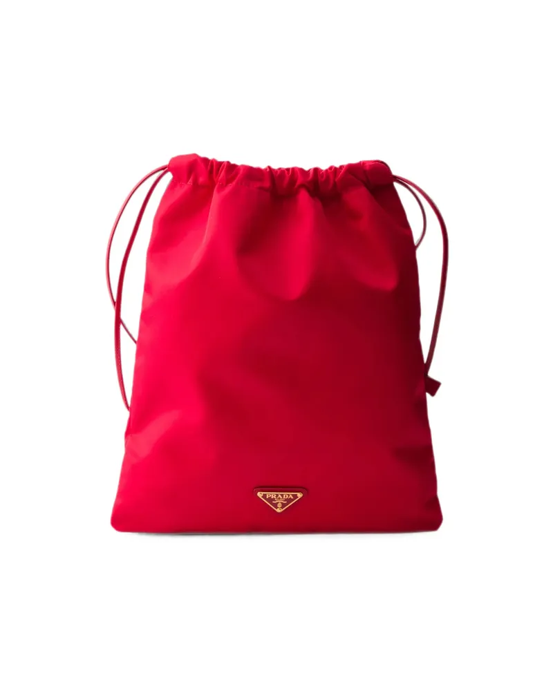 Prada Wish Re-Nylon Pouch Red